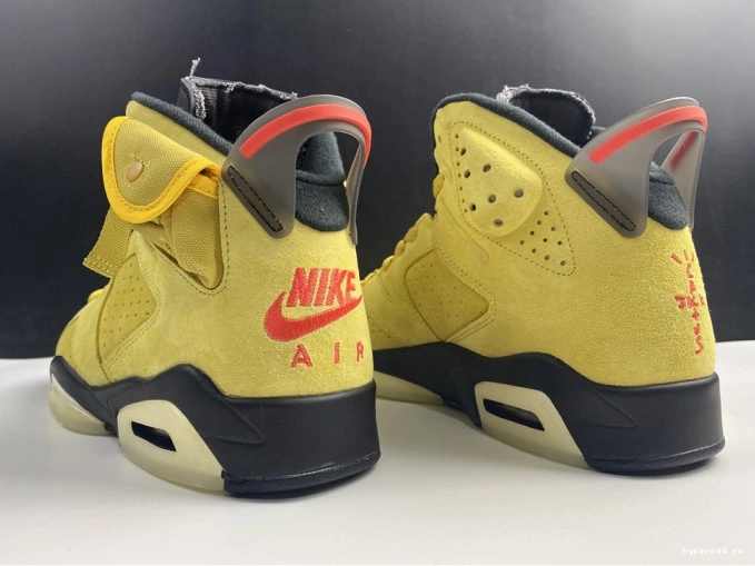 JORDAN YELLOW AIR TRAVIS SCOTT CN1084-300 X 6 0727
